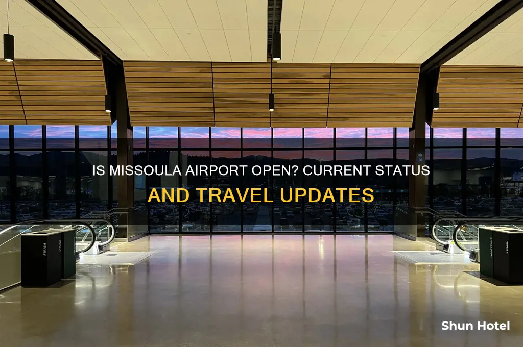 is missoula airport open