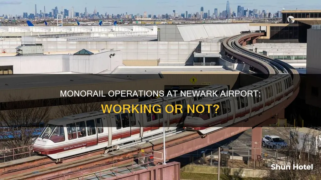 is monorail working at newark airport