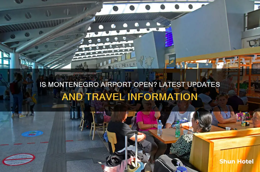 is montenegro airport open