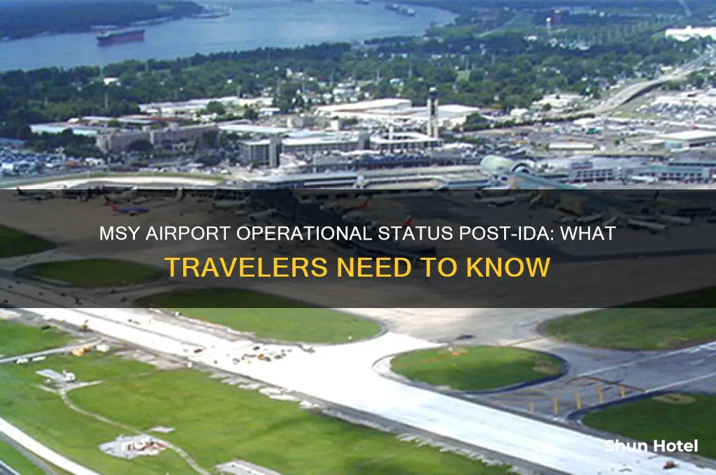 is msy airport open after ida