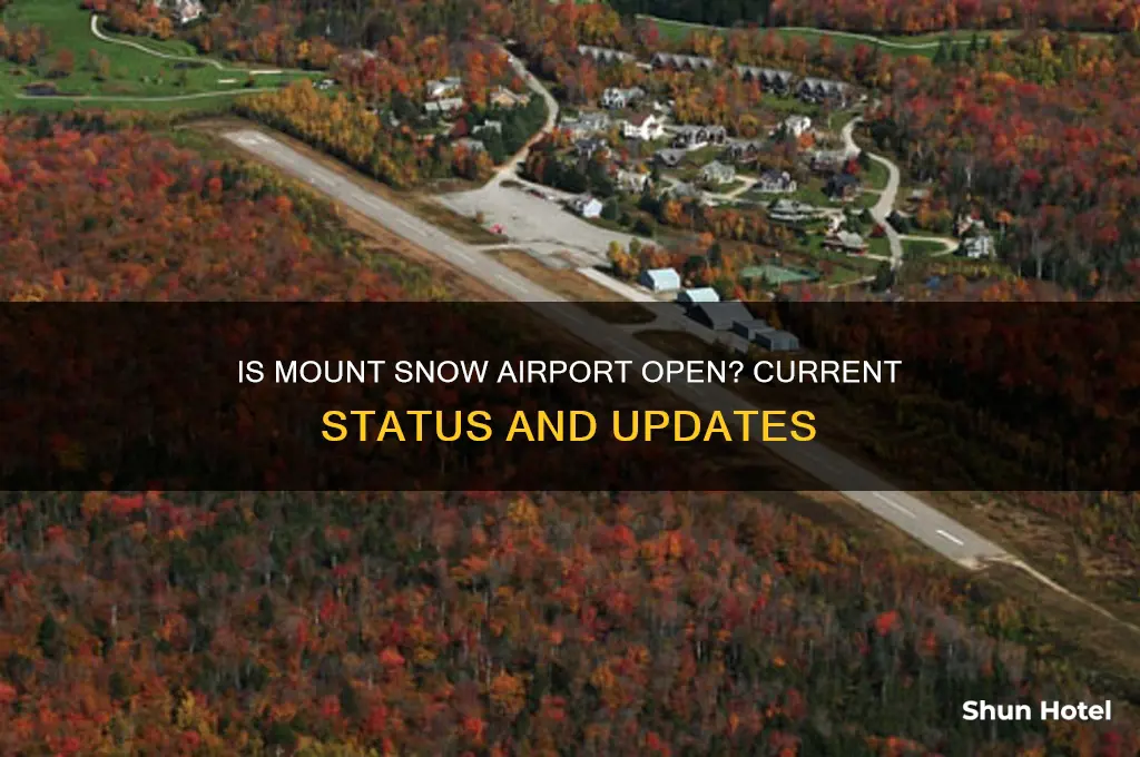 is mt snow airport open