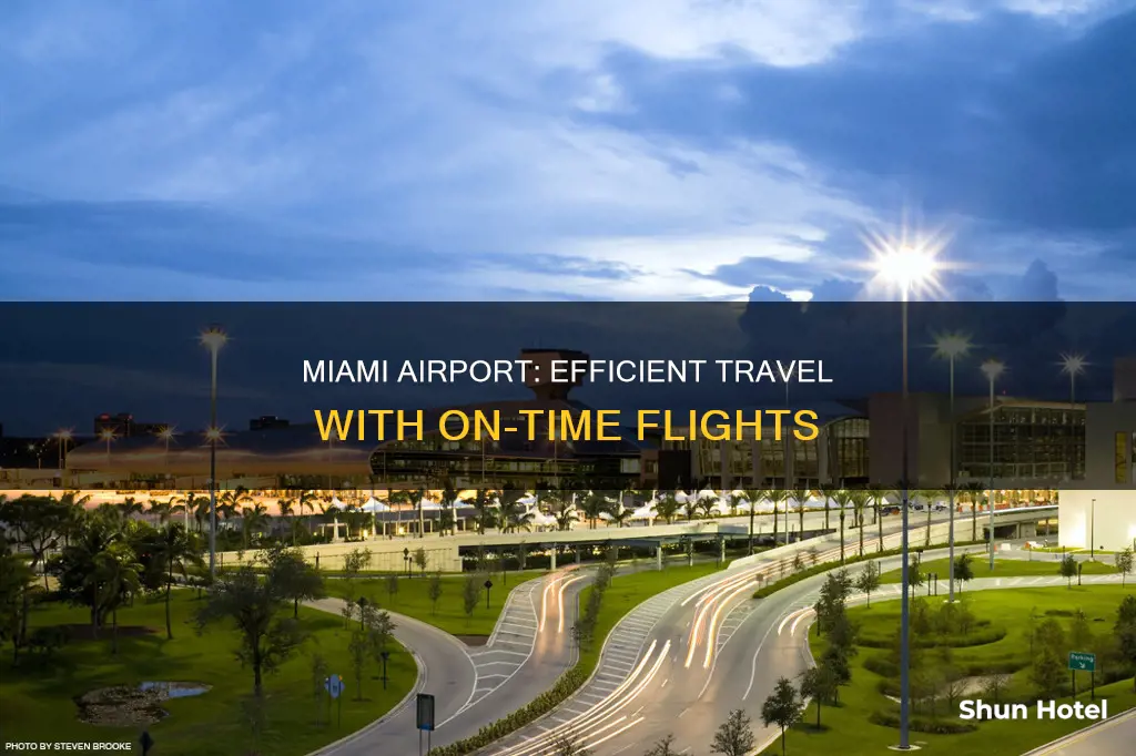 is my flight ontime miami airport