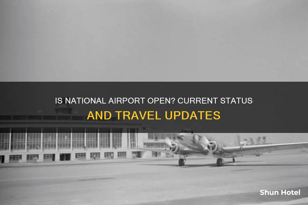is national airport open