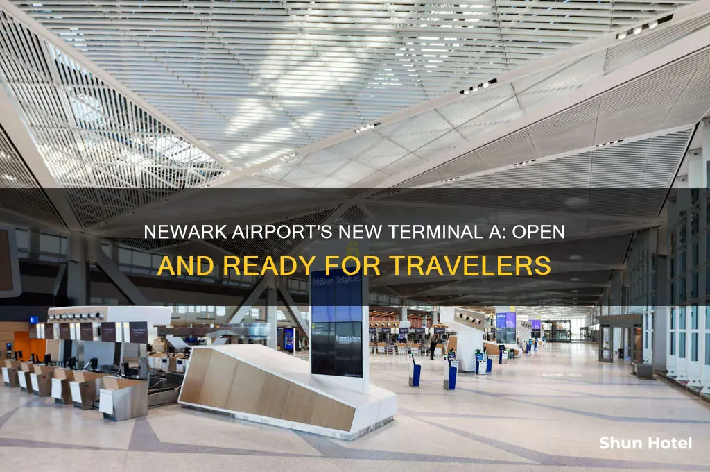 is new terminal a open at newark airport