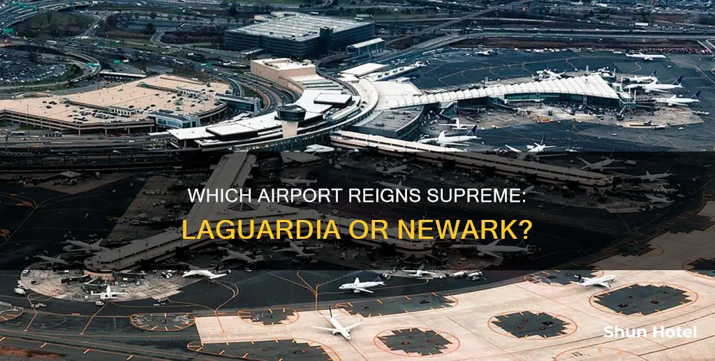 is newark airport bigger than laguardia