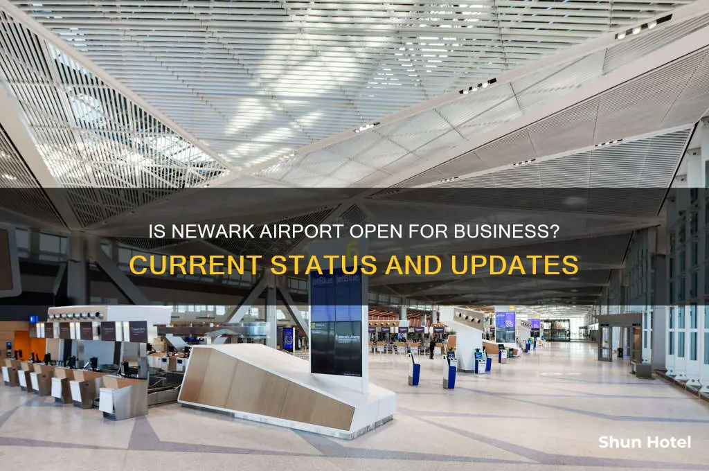 is newark airport open for business