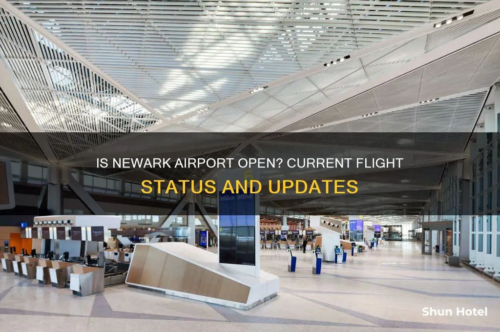 is newark airport open for flights