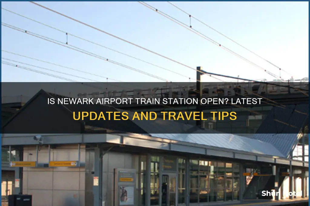 is newark airport train station open