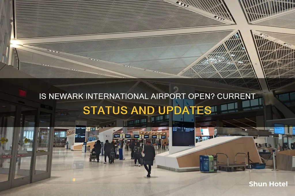 is newark international airport open