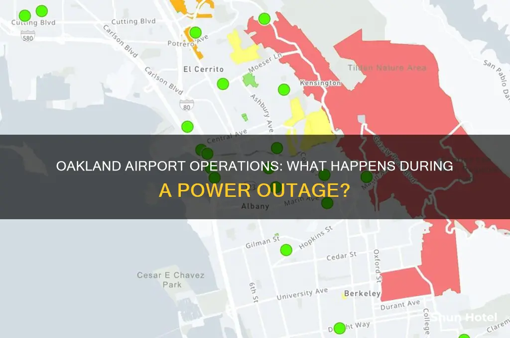 is oakland airport open during power outage