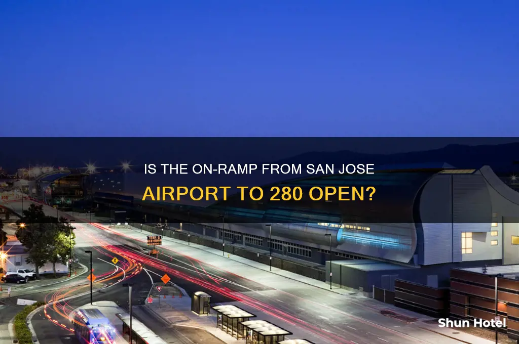 is on ramp from so airport to 280 open