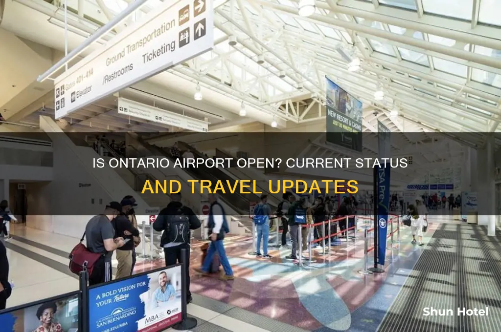 is ontario airport open