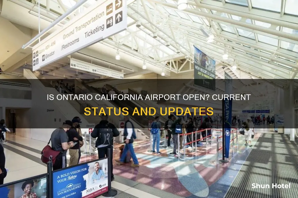 is ontario california airport open
