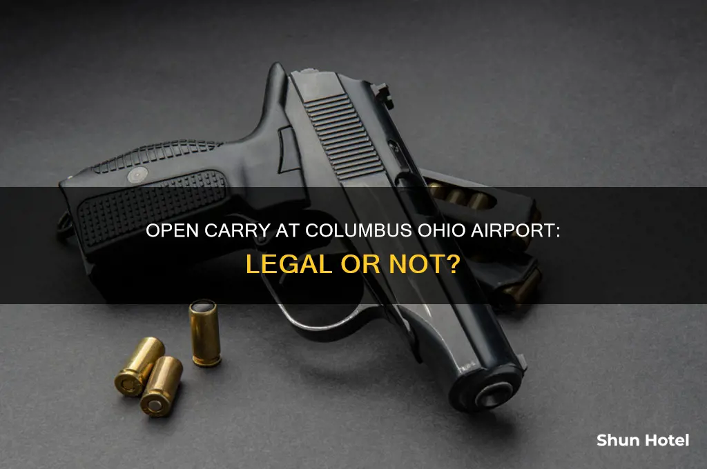 is open carry allowed in columbus ohio airport