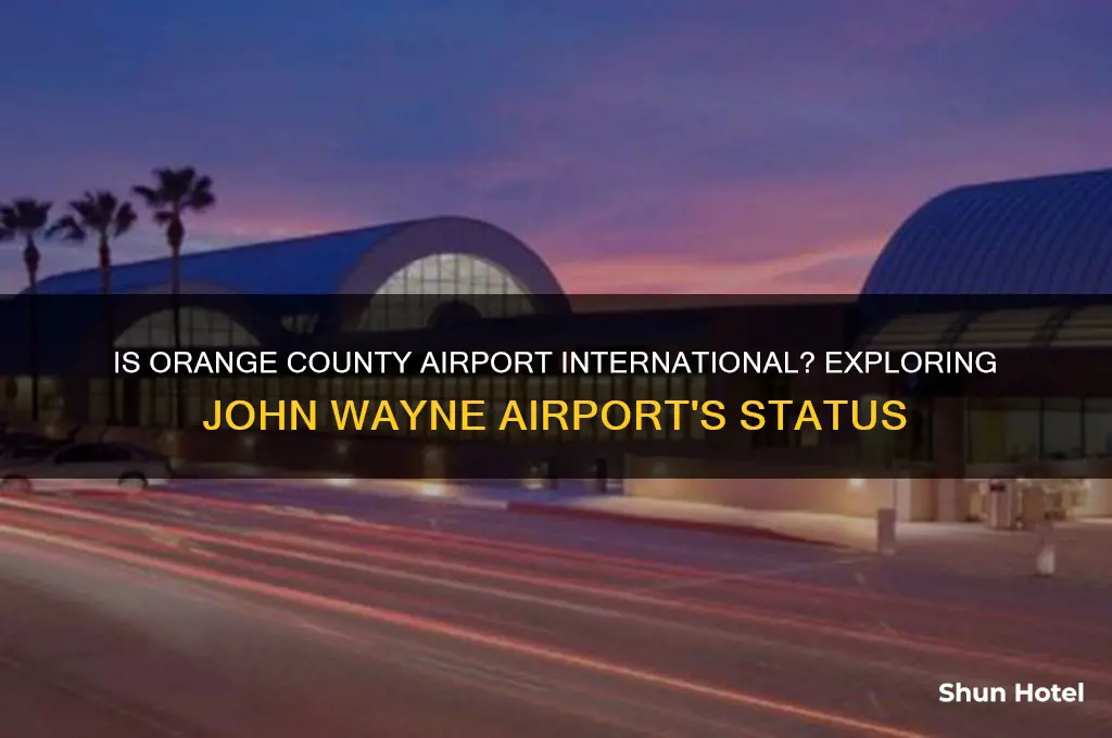 is orange county airport international