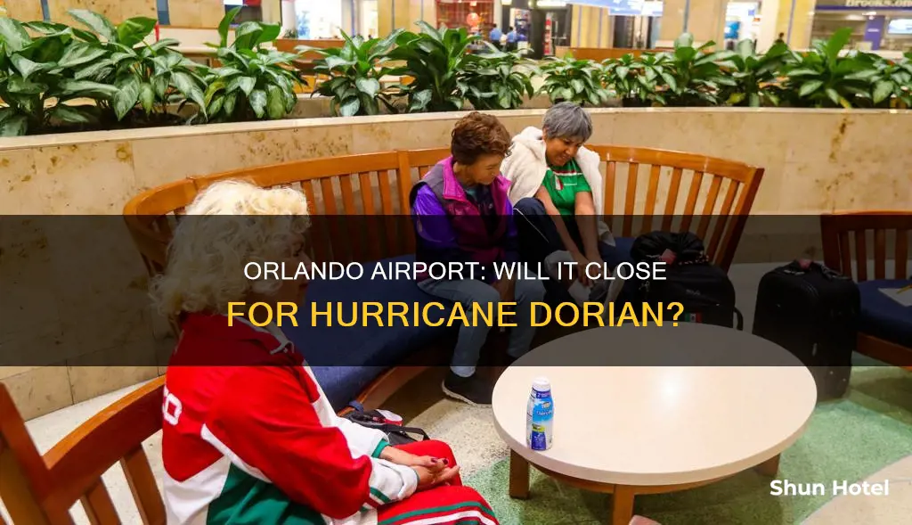 is orlando airport closing for dorian