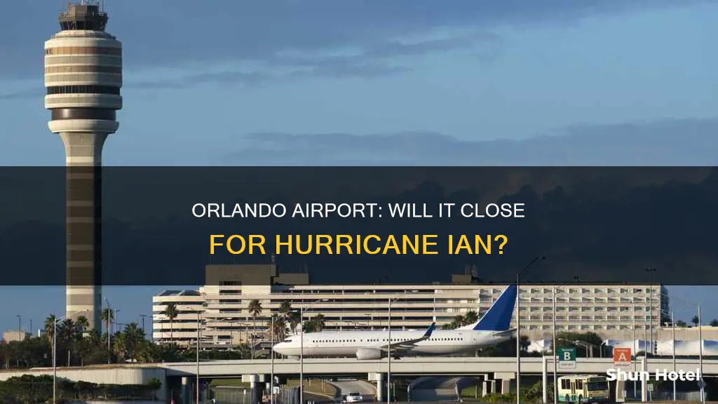 is orlando airport closing for ian