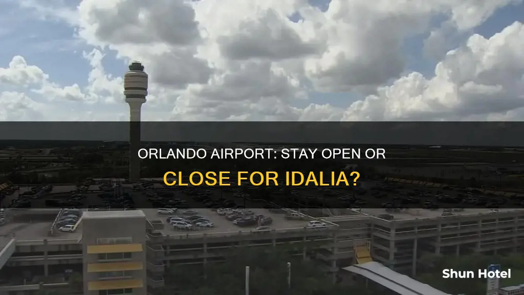 is orlando airport closing for idalia