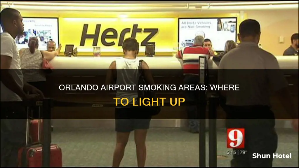 is orlando airport have smoking areas