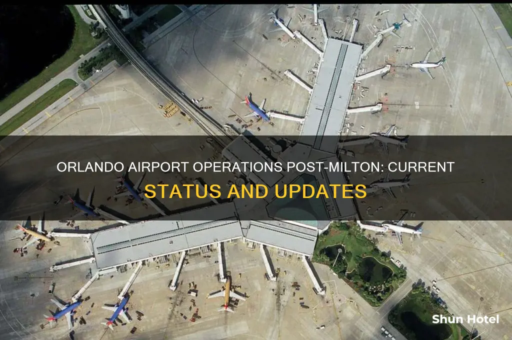 is orlando airport open after milton