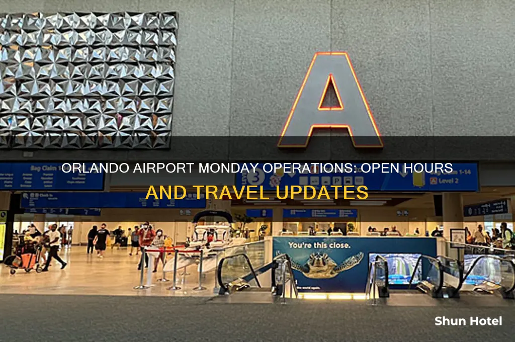 is orlando airport open monday