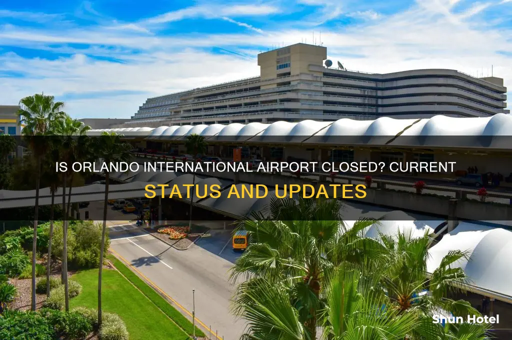 is orlando international airport closed