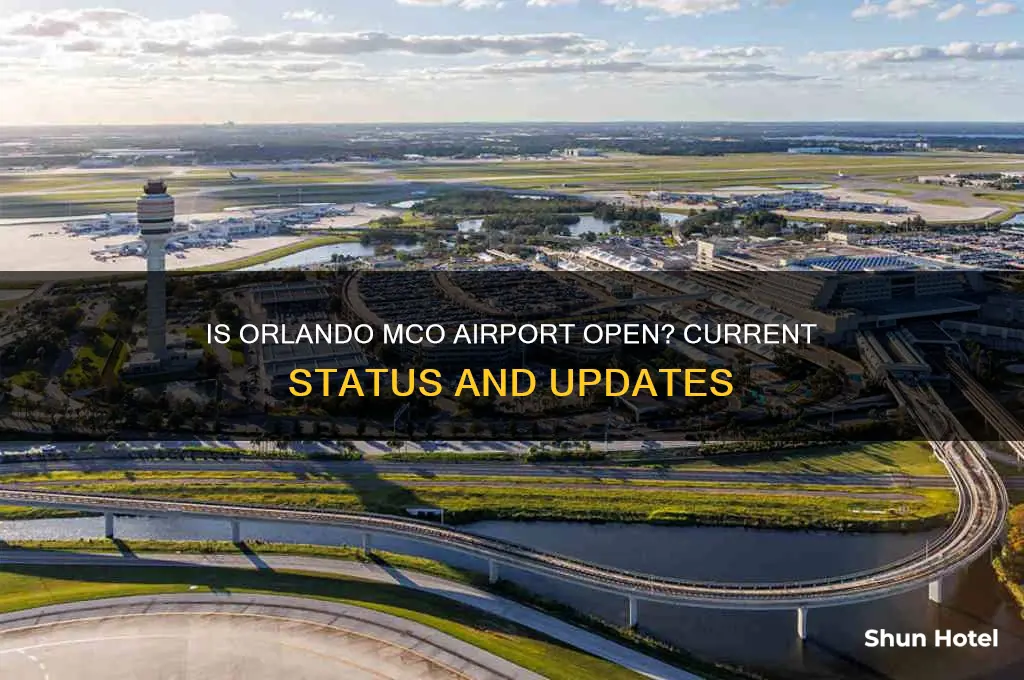 is orlando mco airport open