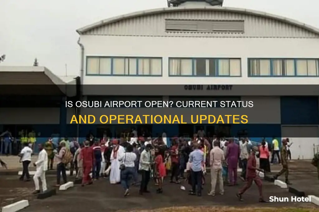 is osubi airport open