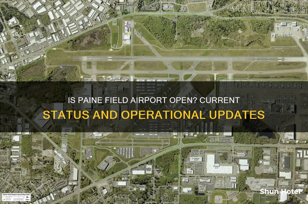 is paine field airport open