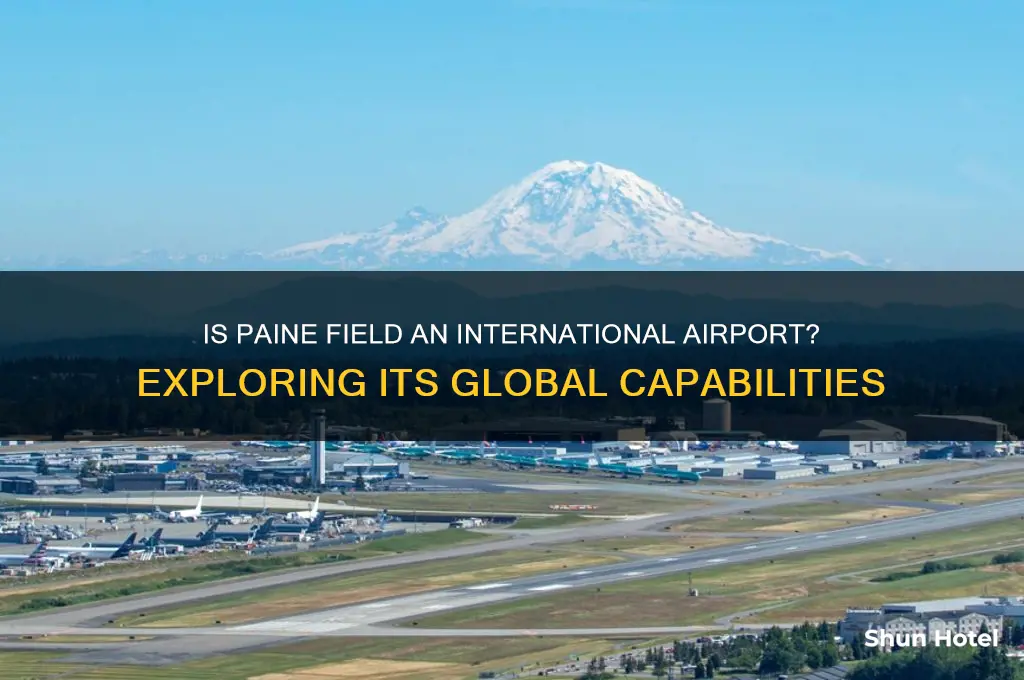 is paine field an international airport