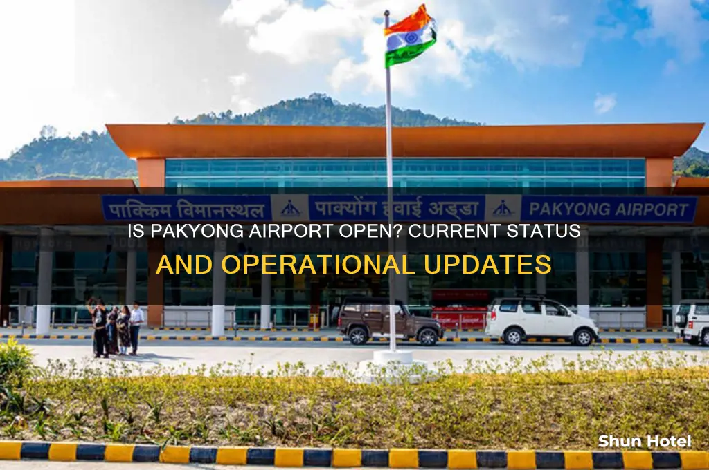 is pakyong airport open