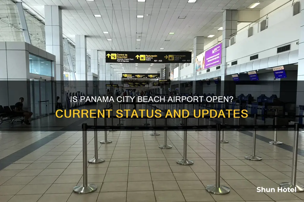 is panama city beach airport open