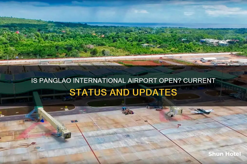 is panglao international airport open