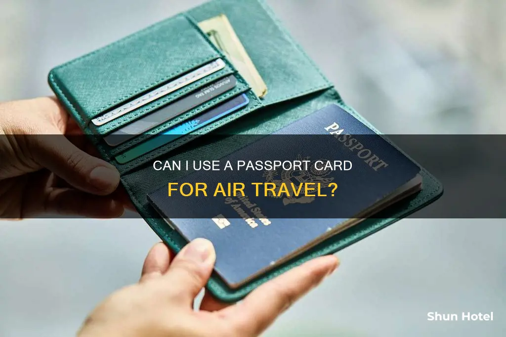is passport card acceptable in airports