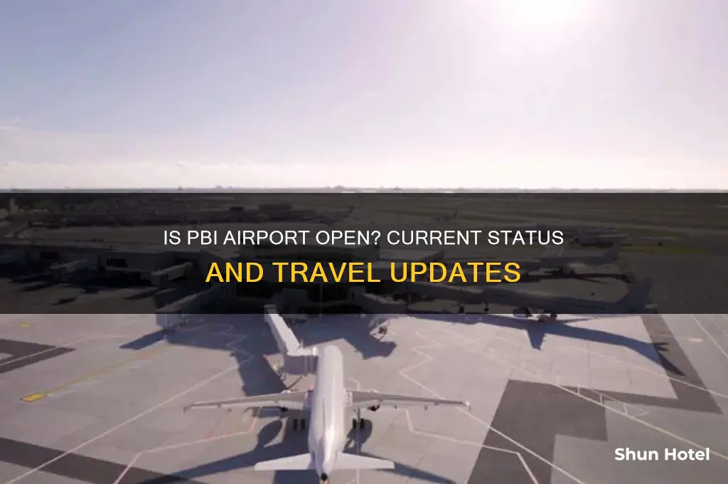 is pbi airport open