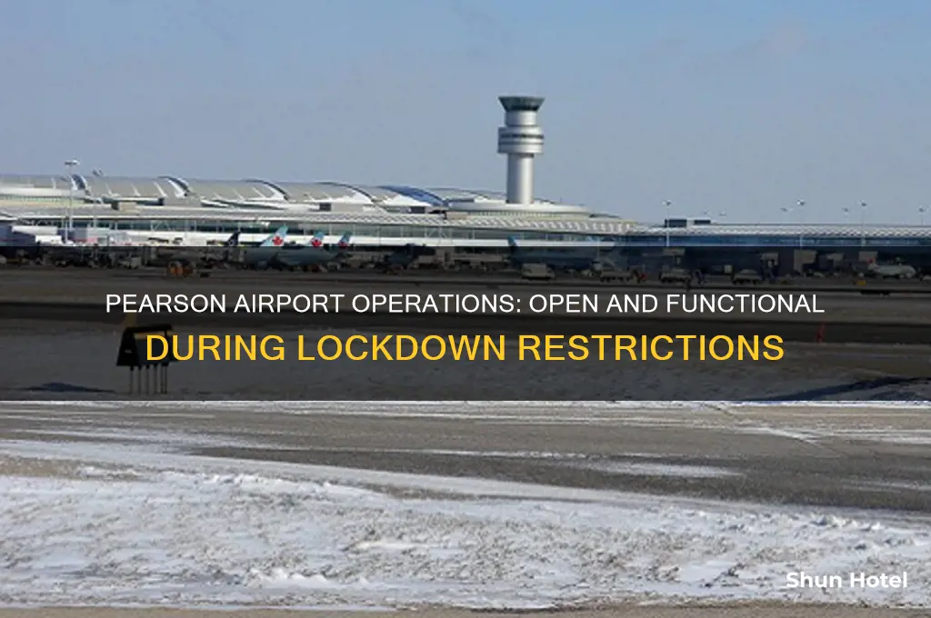 is pearson airport open during lockdown
