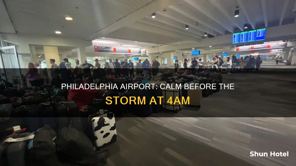 is philadelphia airport busy at 4am