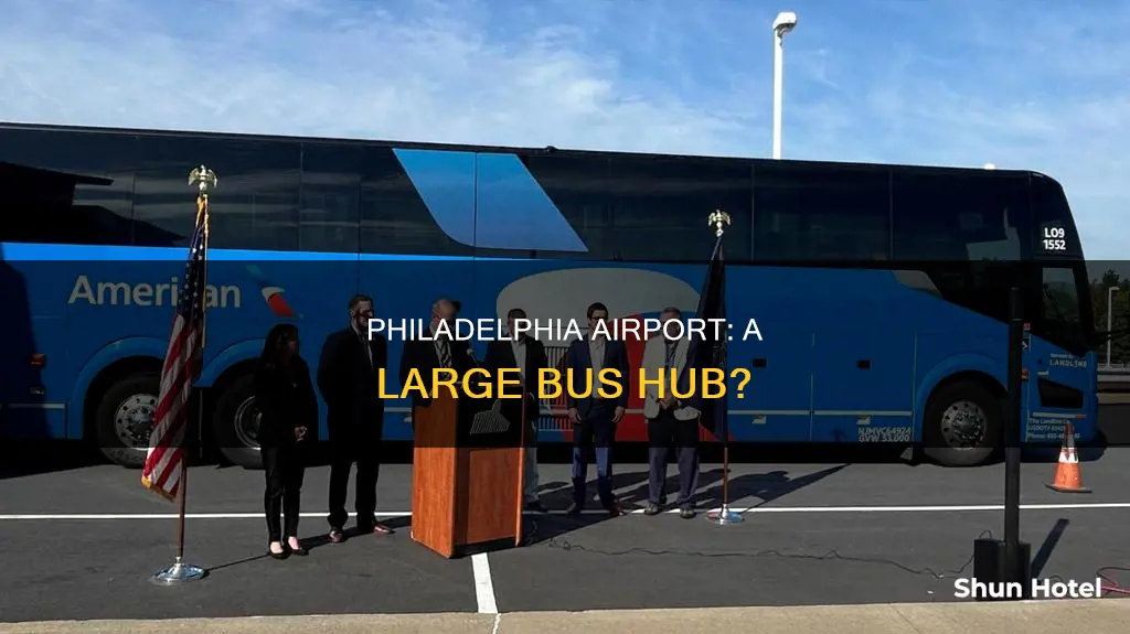 is philadelphia airport large bus station