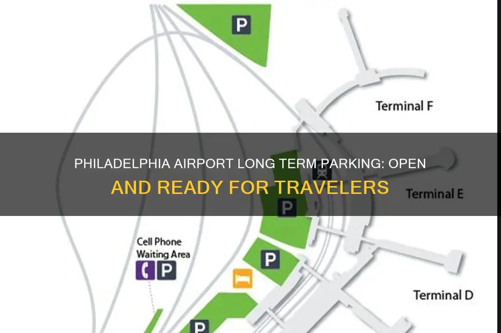 is philadelphia airport long term parking open