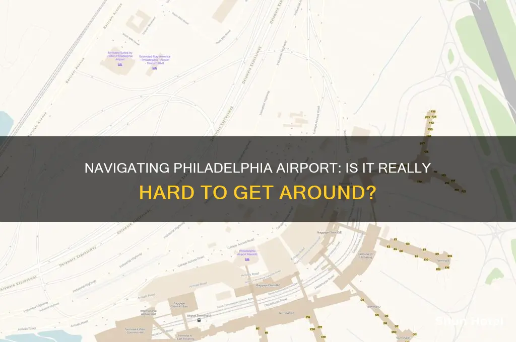 is philadiephia airport hard to get around