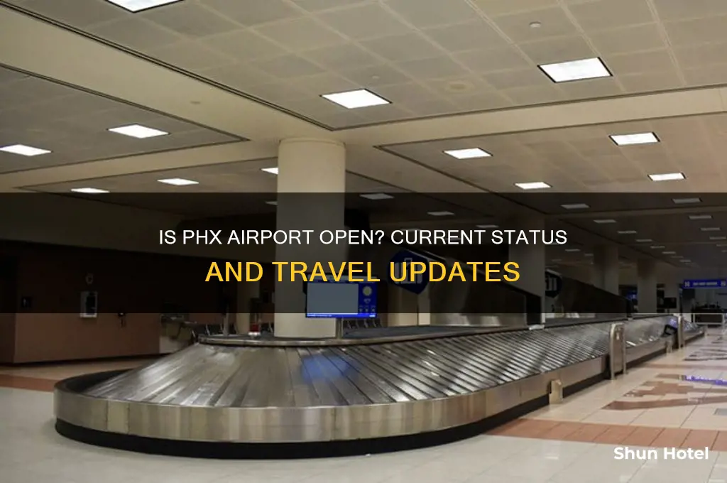 is phx airport open