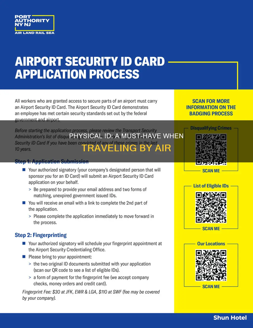 is physical id required at airport