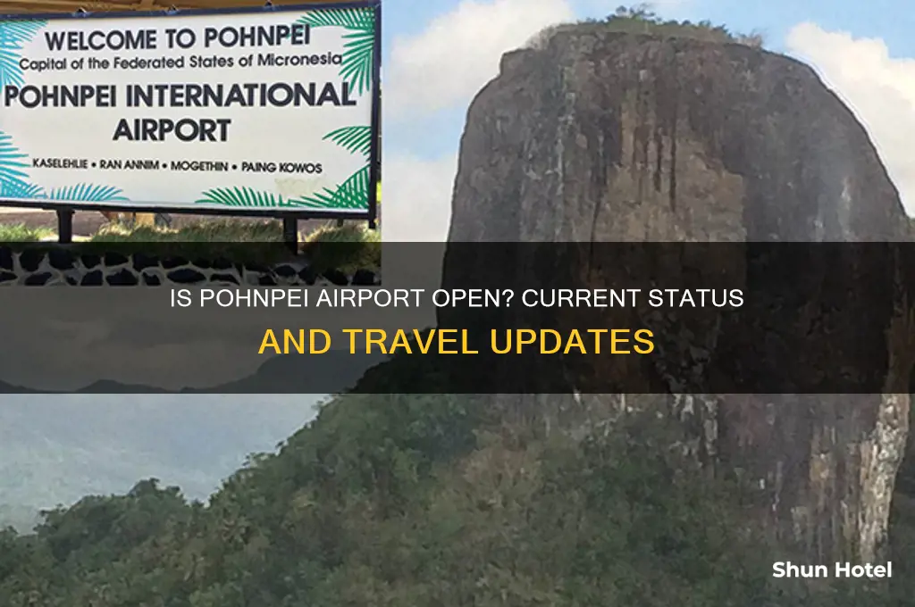 is pohnpei airport open
