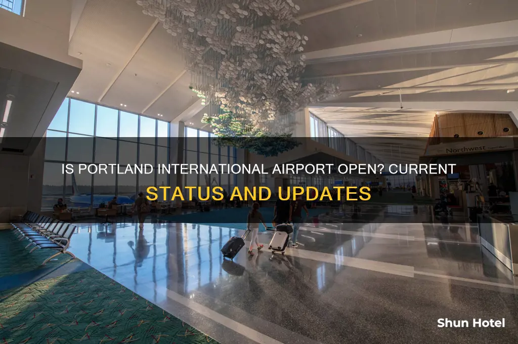 is portland international airport open