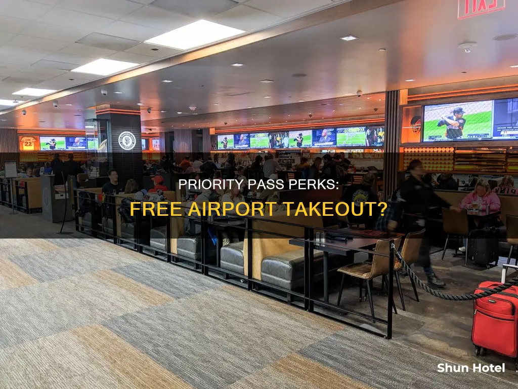 is priority pass airport takeout free