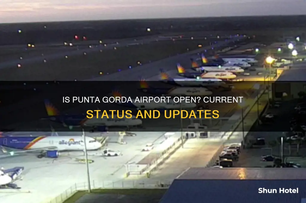 is punta gorda airport open