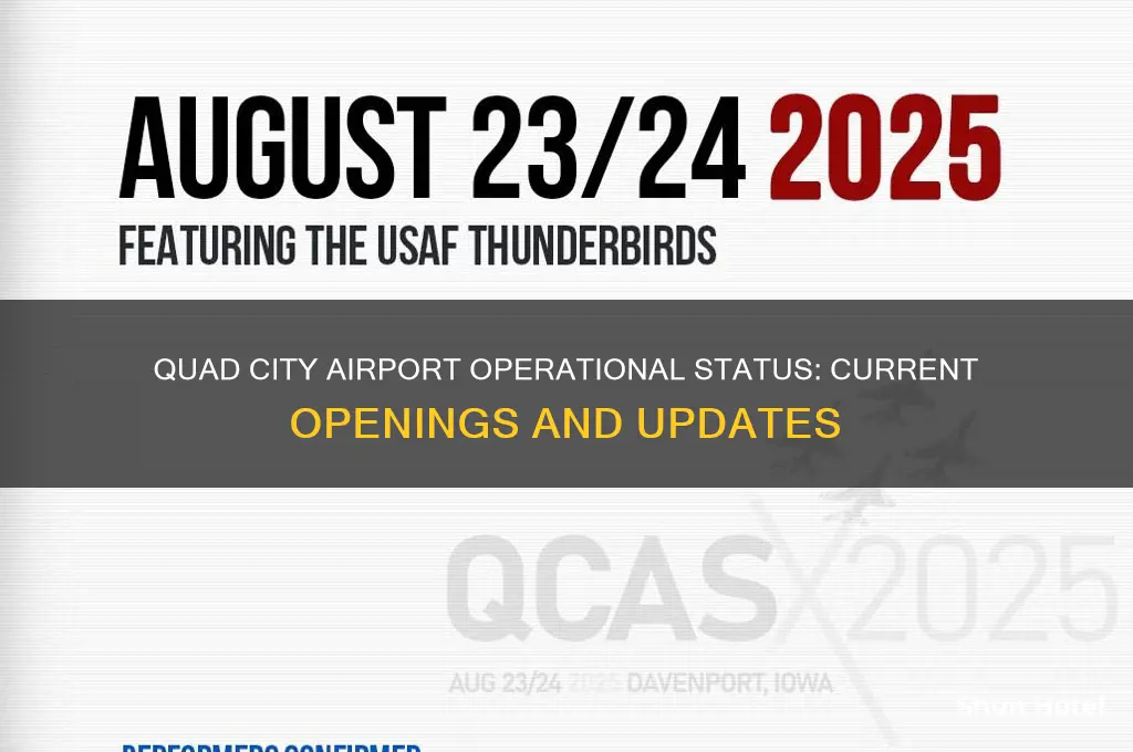 is quad city airport open
