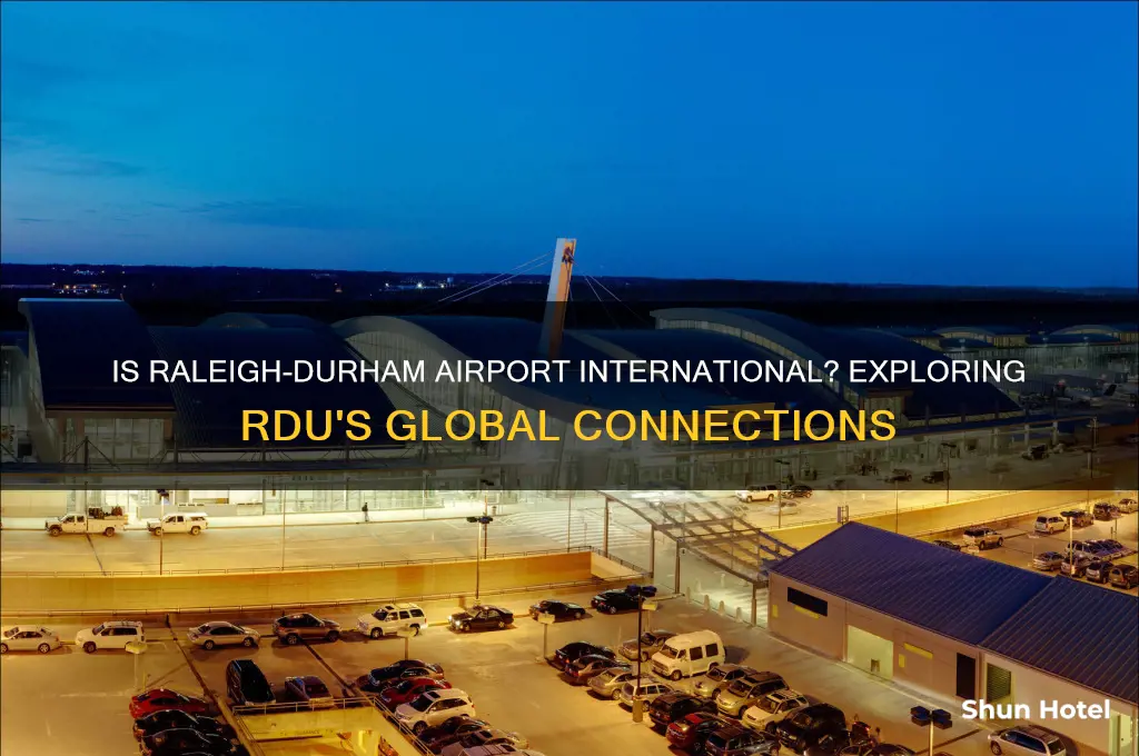 is raleigh durham airport international