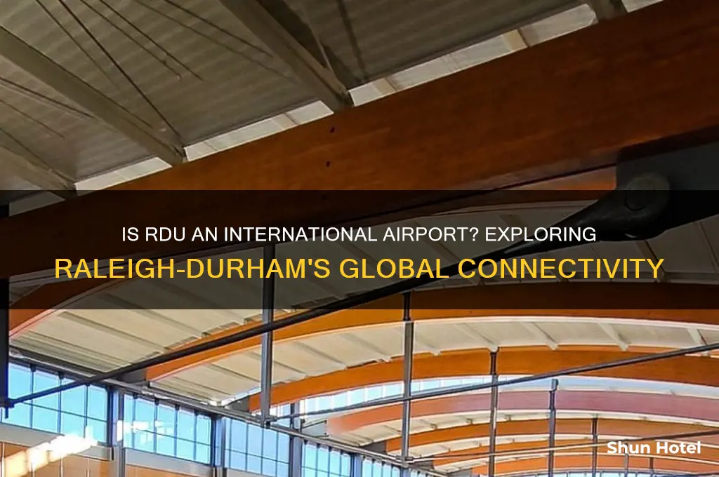 is rdu an international airport