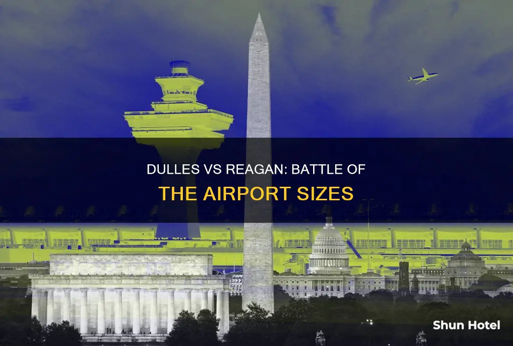 is reagan airport bigger than dulles